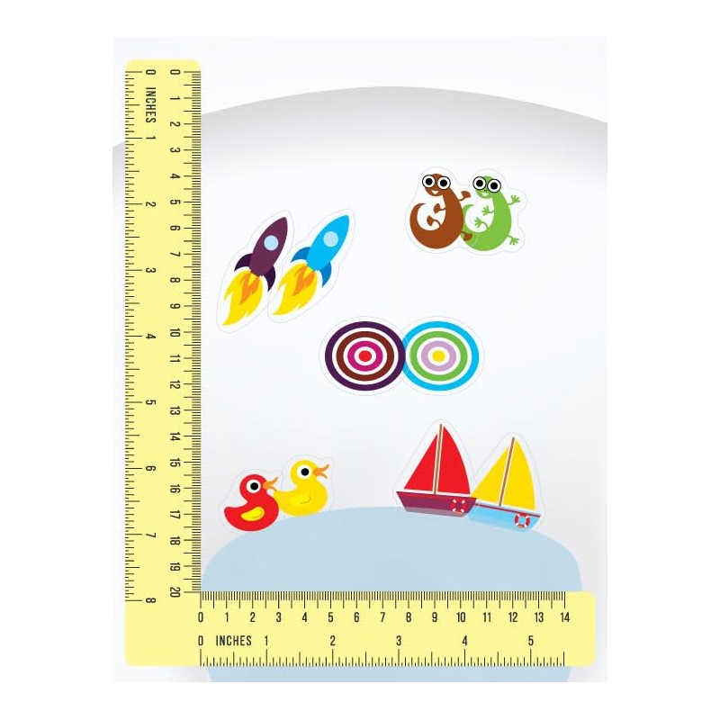 Colour Changing Toilet Target Stickers Kids Pack with Sticker Applicator