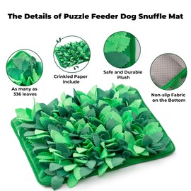 Puzzle Feeder Snuffle Mat for Dogs, Dog Slow Feeder for Dogs to Slow Down Eating, Dog Puzzle Toys Dogs, Interactive Dog Toys for Smell Training