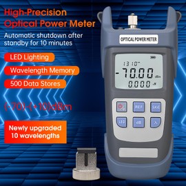 Duogalia Fiber Termination Kit, Fiber Light Meter G710A, 10Km Visual Fault Locator, FC-6S Cleaver, FTTH Tool Kit for CATV Engineering