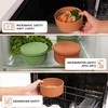 XU&PEIQI 24oz Silicone Food Storage Containers,Round Bowls with Lids -