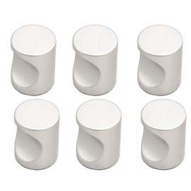 BOZONLI Pack of 6 Round Single Hole Cabinet Knobs, Furniture Knobs, Drawer Handles, Drawer Knobs, Furniture Handles, 17 mm Knobs for Cupboard, Drawer, Kitchen