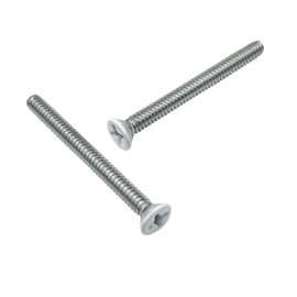 Adiyer Extra Long Outlet Screws 40pcs 6-32 x 1-1/2 Inch White Painted Electrical Outlet Screws Outlet Extender Screws Machine Screws for Fix Wonky and Sunken Outlets, 304 Stainless Steel