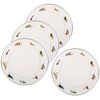 Golden Rabbit Enamelware - Set of 4-8.5" Sandwich Plates (Fishing