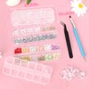 Rhinestones with Bedazzling Kit,3 Boxes Bedazzling Gems for Crafting,Colourful Rhinestones