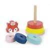 Janod - Baby Forest, Fox Stacker - Wooden Stackable Toy
