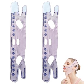 Adjustable shaping sleep facial mask elastic slimming belt pulling and tightening facial mask breathable skin care V-shaped shaping facial mask, women's sleep facial mask with gift creativity