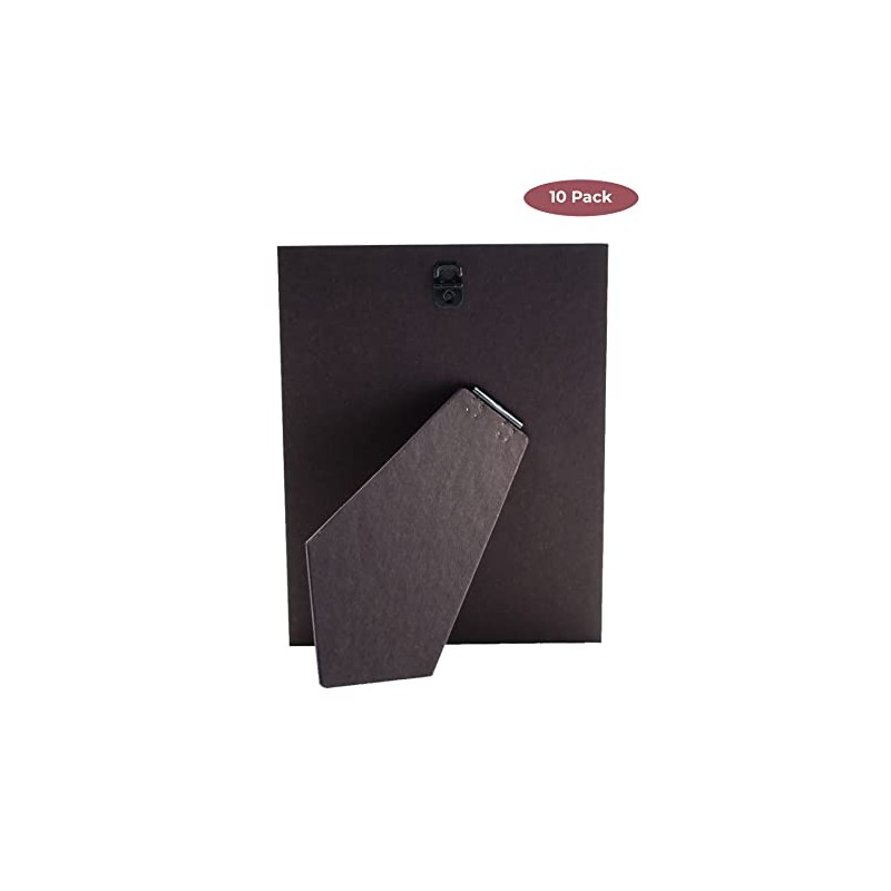 10 Pack of 6x8 Cardboard Easel Backs with 2 Metal