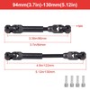 2pcs Hobbyfire 1/10 RC Crawler Drive Shafts Steel Universal Joint
