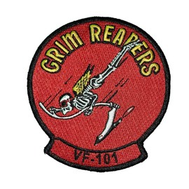 VF-101 Grim Reapers Squadron Patch – with Hook and Loop