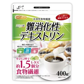 NICHIGA Resistant Dextrin (Made in France), 14.1 oz (400 g), Water-Soluble Dietary Fiber, Convenient Fine Granules That Dissolve Smoothly, Rich in Dietary Fiber, Zero Protein, Low Fat, Non-GMO [01]