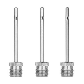 BSTHP Ball Pump Needles, Pack of 3 Silver Ball Pump Attachment, Ball Pump Inflation Needle for Footballs, Rugby Balls, Volleyballs, Netball Balls