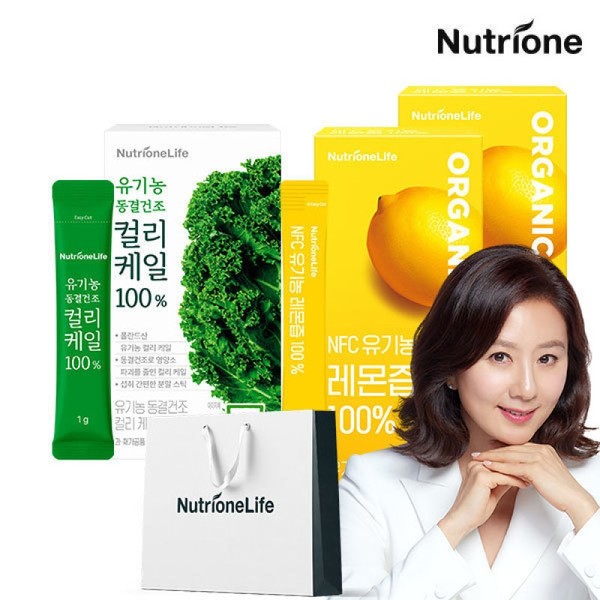 뉴트리원 유기농 동결건조 컬리케일 100% 1박스(30포) + NFC 레몬즙 100%
