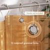 AmazerBath Shower Curtain Liner, 72x72 Transparent Orange Shower Liner, Lightweight