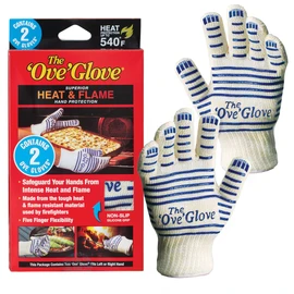 The Ove Glove - Superior Heat & Flame Hand Protection - Pack of 2 Oven Mitts