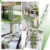 8 Pack Sage Green Cheesecloth Table Runners 20x120 Inch Gauze