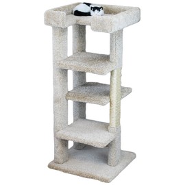 New Cat Condos 120008-Beige 4 Level Large Cat Tree