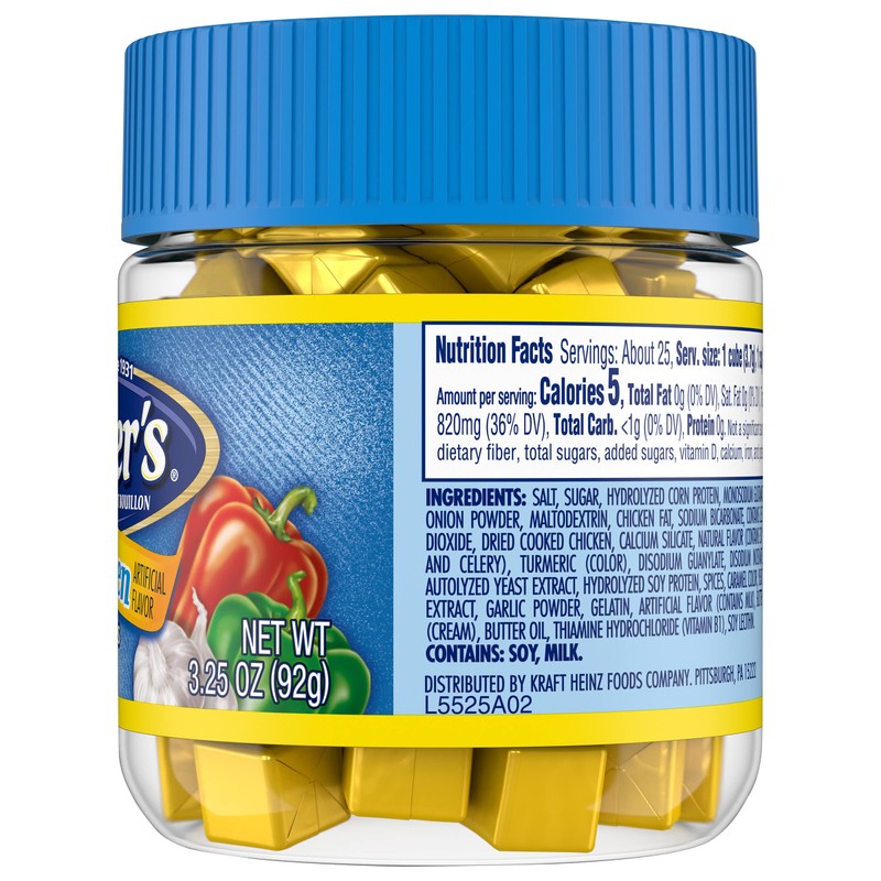 Wyler's Instant Bouillon, Chicken Cubes, 3.25 Ounce (Pack of 8)