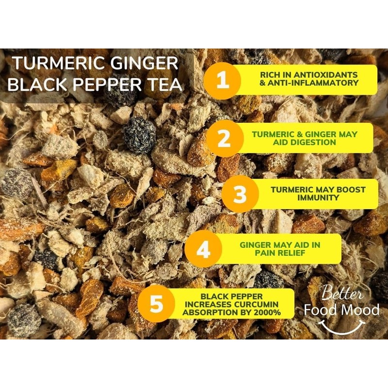 Better Food Mood Turmeric Ginger Black Pepper Loose Leaf Tea