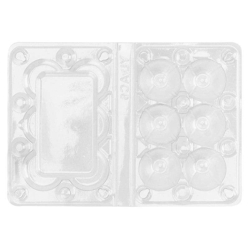 NAMYEUT Pack of 50 Quail Egg Boxes, 6 Plastic, 6