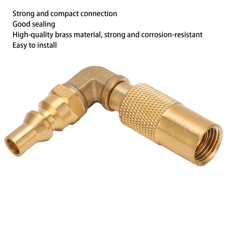 Propane Refill Adapter 9/16 to 1/4 Compact Connection Good Sealing