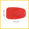 BULLSPANN オートバイキックスタンドパッド サポートプレートパッド サイドスタンド延長パッド 4.5 x 4.3 cm 2個入り レッド