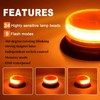 Rechargeable Beacon Lights,Wireless Strobe Light with Remote Control,Amber Magnetic Emergency