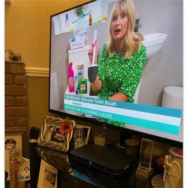 ASOBEAGE Deep Cleaner Toilet Brush: Silicone Toilet Brush with No-Slip Long Plastic Handle and Flexible Bristles, Quick Drying Holder Set for Toilet（White）