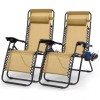 NewHome 2x Relax Recliners Patio Chairs Adjustable Steel Mesh Zero