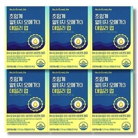 Nutri One Life [Barley Damda] Nutrione Supercritical Altige Omega 3 Daily Up 30 Capsules 6 Boxes / [보리담다] 뉴트리원 초임계 알티지 오메가3 데일리업 30캡슐 6박스