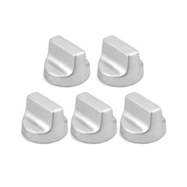 5PCS Stainless Steel Stove Control knob Fit for Whirlpool WFG525S0HS0,WFG525SOHD0,WFG-525S0HS1,WFG524S0HV0,WFG525S0HV1 and More Repalce W11159630,W11023139,4813782