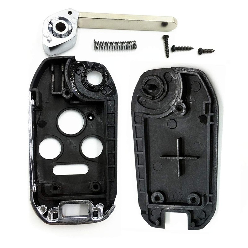 Ezzy Auto - Funda con llave abatible de 3+1 botones,