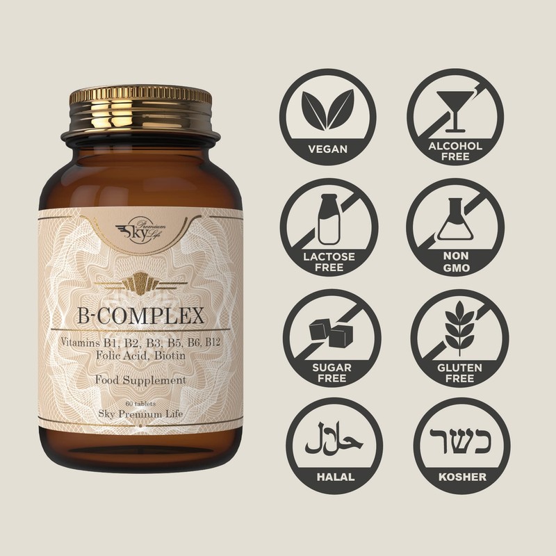 Sky Premium Life Vitamin B Complex with Vitamins B1, B2,