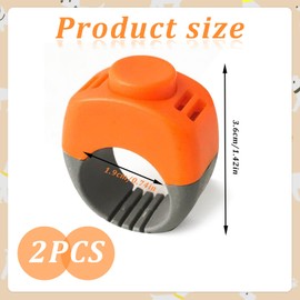 2PCS Dog Clicker, Clickers for Dog Training with Wrist Strap & Big Button, Dog Clickers for Training Cats/Horses/Birds, Dog Training Clickers (Green & Orange)