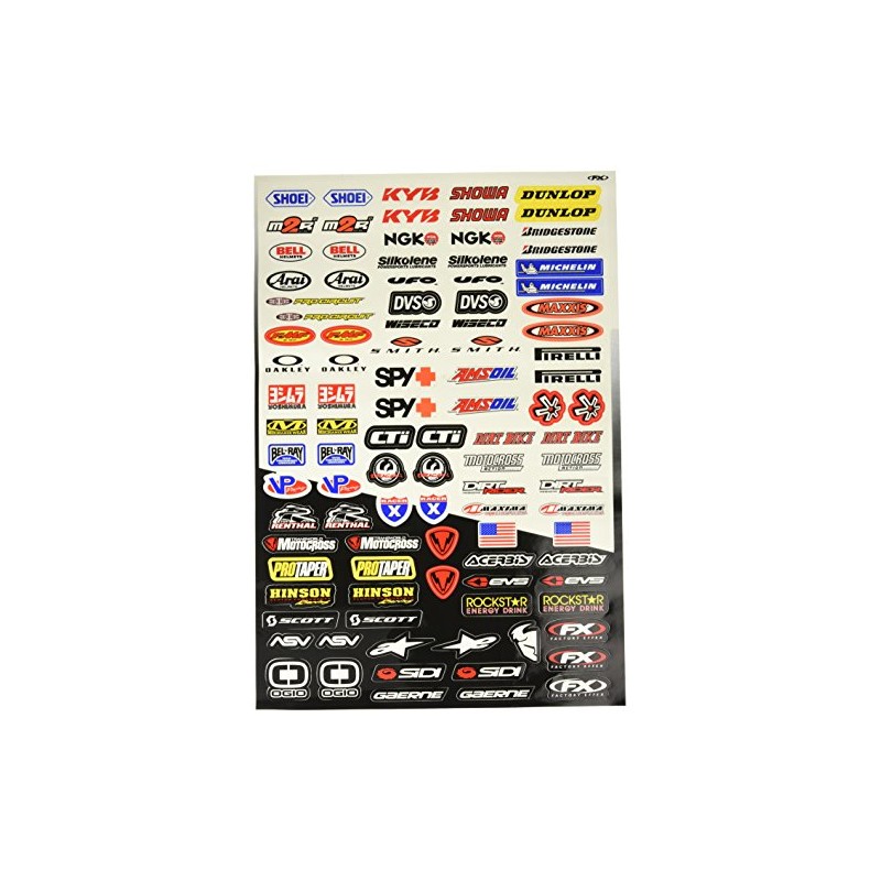 Factory Effex 59-1068014 Micro Sponsor Sticker KIT