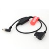DRRI 12V Regulated D-Tap to Locking Right-Angle DC Cable for