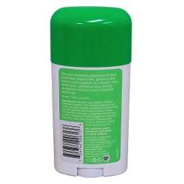 Desodorante en barra de aloe transparente sin aluminio Alba Botanica sin perfume 2 oz (57 g)
