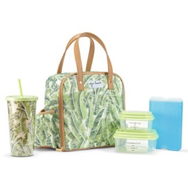Fit & Fresh Alja Horvat x Fit & Fresh Green 5-Piece Lunch Tote Tumbler Ice Pack 2 Containers