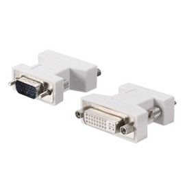 sourcing map 2 x VGA to DVI-I Adapter Coupler DVI 24+5 Female to VGA Male Converter for Device Conversion