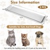 Fhiny 2PCS Stainless Steel Cat Bowls, Non-Slip Extra Wide Metal