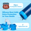 EIPOSAU Insulated Water Bottle with Lid & Boot & Stickers,