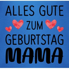 Shirtracer - Baby bodysuit boy girl - mum gift daughter & son baby - happy birthday mum black, 7 Royal Blue