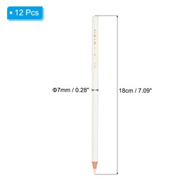 PATIKIL White Colored Pencils Set,12 Pcs Oil Color Pencils Wooden Coloring Drawing Pencil for Artists Art Painting