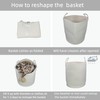 JUNBOLE Woven Cotton Rope Laundry basket-15”X20” Laundry Hamper-Rope Storage Basket