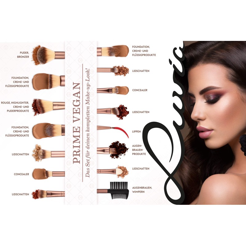 Luvia Cosmetics Tube Brush Set