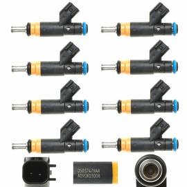 IXGKHC - Juego de 8 inyectores de combustible 05037479AA para Chrysler Dodge Jeep RAM 2006-17 2500 3500 V8