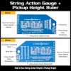 MusicNomad Precision Fret Rocker+ with String Action Gauge and Pickup