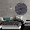 Wall Clock Nordic Decorative Marble Printing Mute Round Hanging Clock