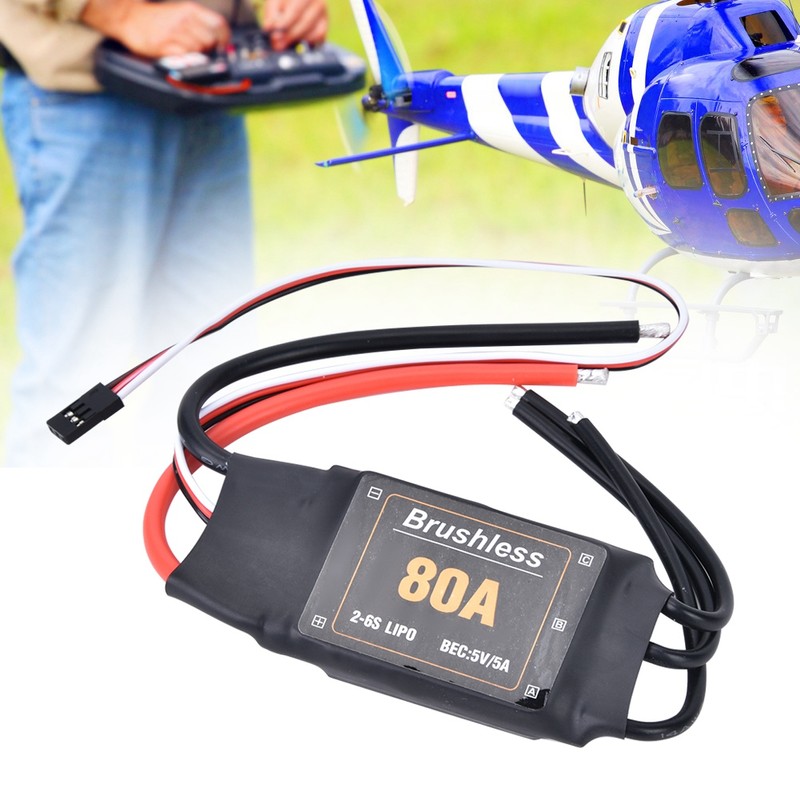 80A Brushless ESC Speed ​​Controller Battery Low Voltage Protection RC