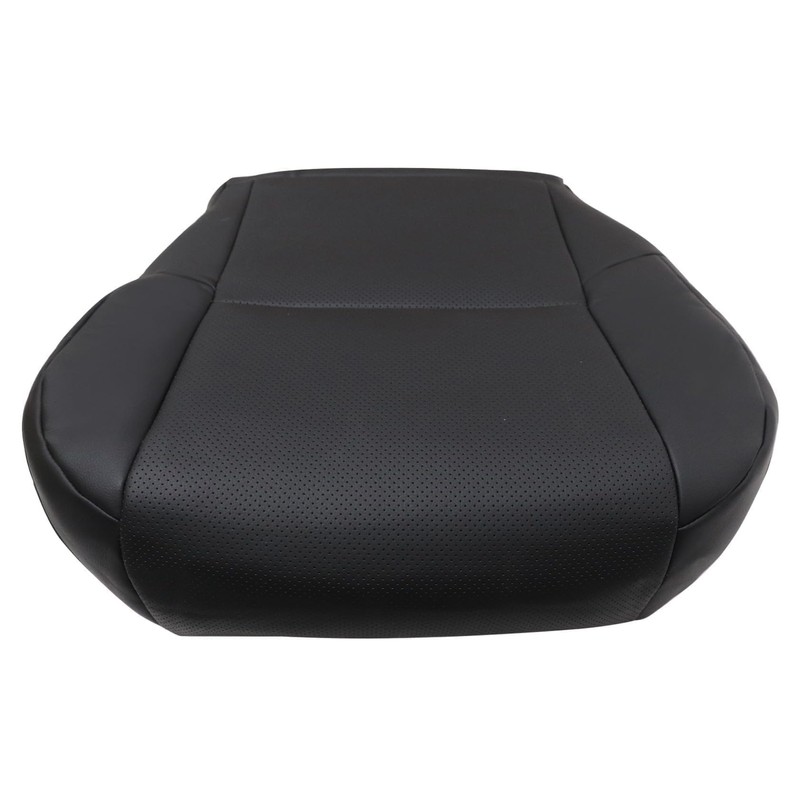 FZJDSD Black Driver Side Bottom Perforated Leather Seat Cover Compatible