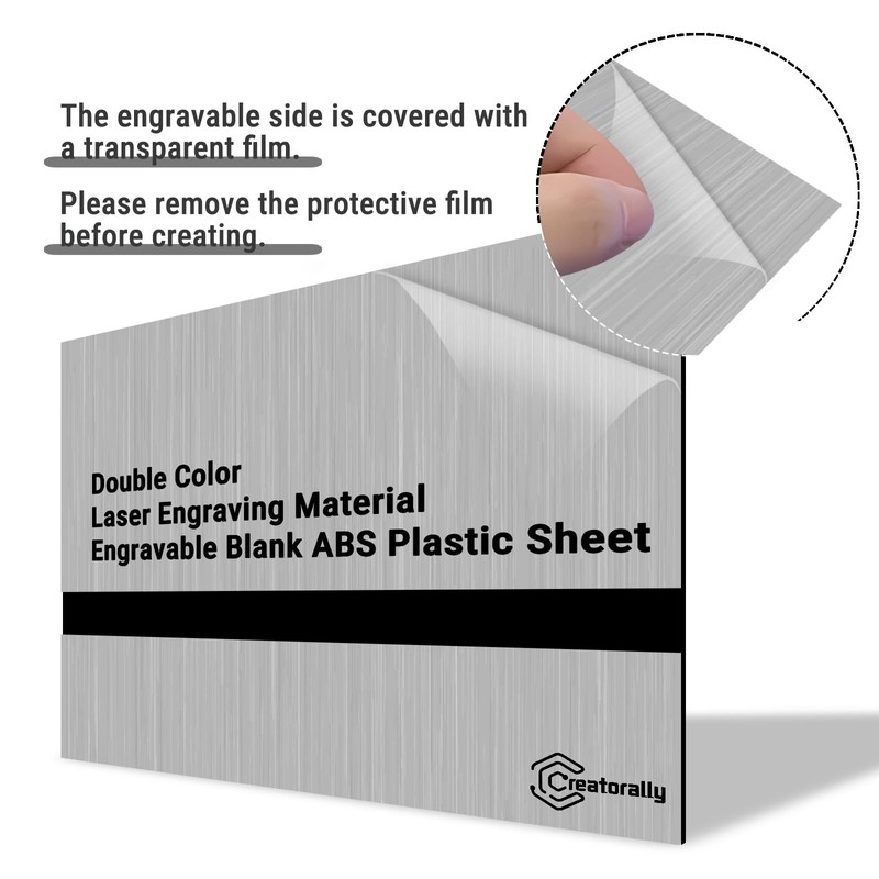 Creatorally ABS Plastic Plate, Laser Blanks for Engraving 30 x